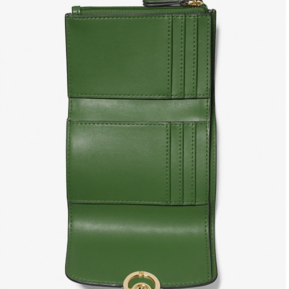 Michael Kors Leida Medium Metallic Signature Logo Wallet - Picture 2 of 2